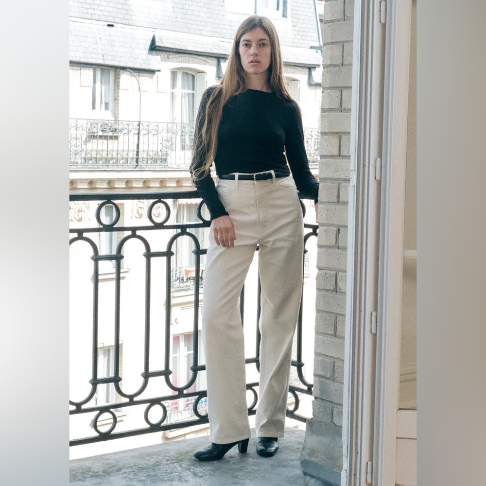 OZMA Straight Leg Jeans in Putty -27